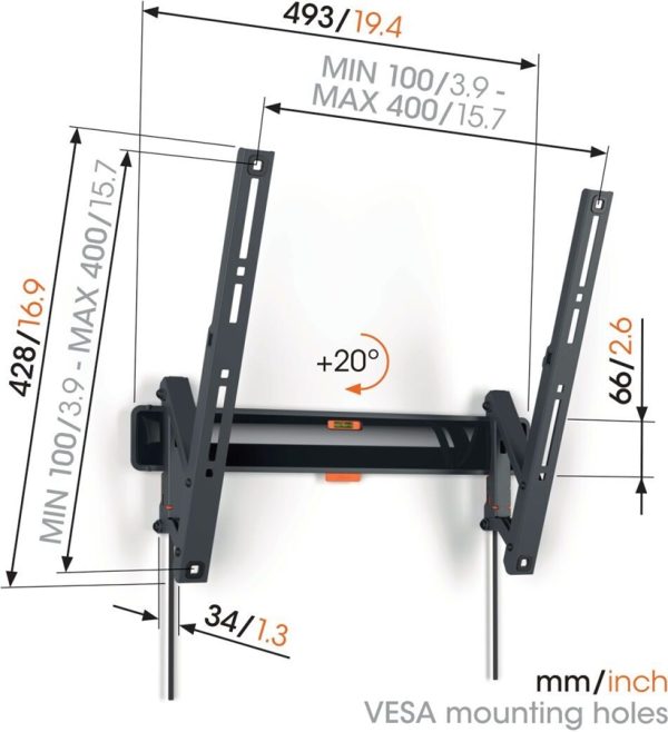 Vogel's COMFORT TVM 3415  tv-beugel - Afbeelding 2